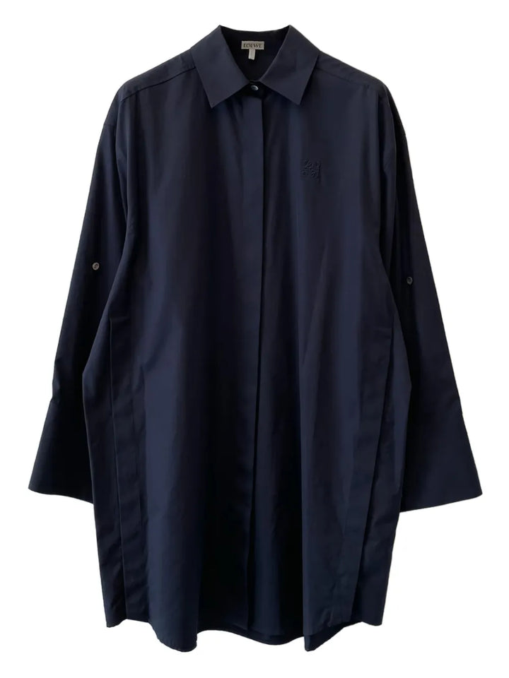 Loewe Button Down Shirt Dress — Same as shown — Size S — Front View