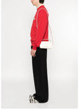 Jacquemus The Banet Logo Plaque Leather Shoulder Bag — Same as shown — Size One Size — Side View