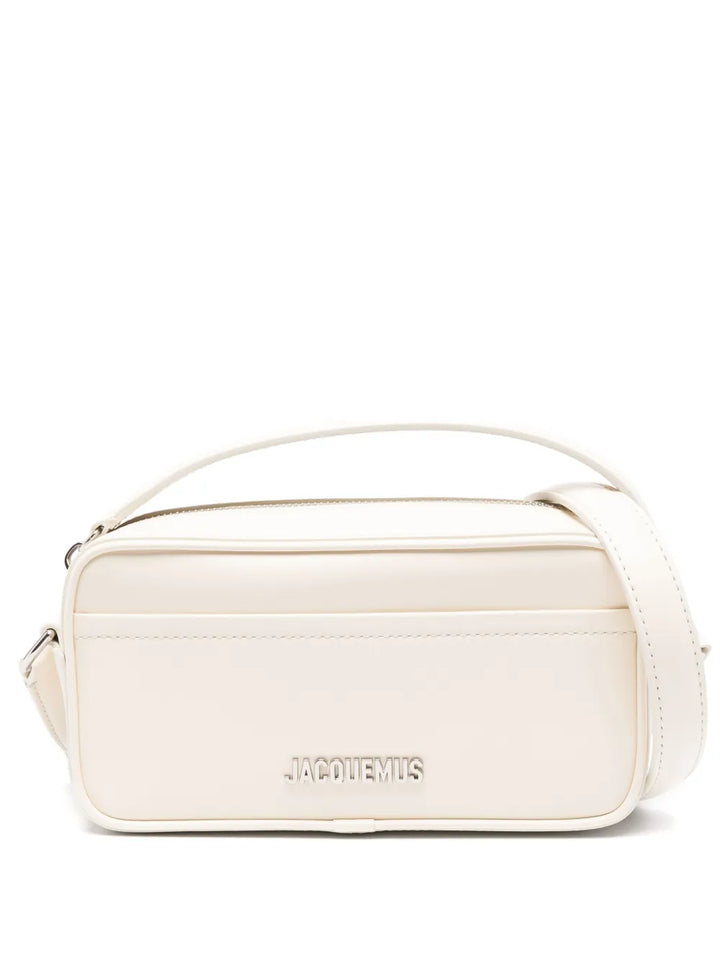 Jacquemus The Banet Logo Plaque Leather Shoulder Bag — Same as shown — Size One Size — Front View