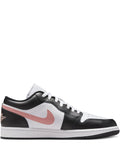 Air Jordan 1 Black Rust Pink Sneakers — Black — Size US M 6.5 - US W 8 — Front View