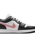 Air Jordan 1 Black Rust Pink Sneakers — Black — Size US M 6.5 - US W 8 — Side View
