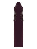 Rebecca Vallance Beatrice Maxi Dress — Purple — Size XS — Front View