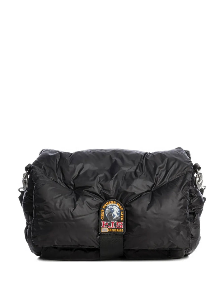 Parajumpers Logo Patch Quilted Shoulder Bag — Same as shown — Size One Size — Front View