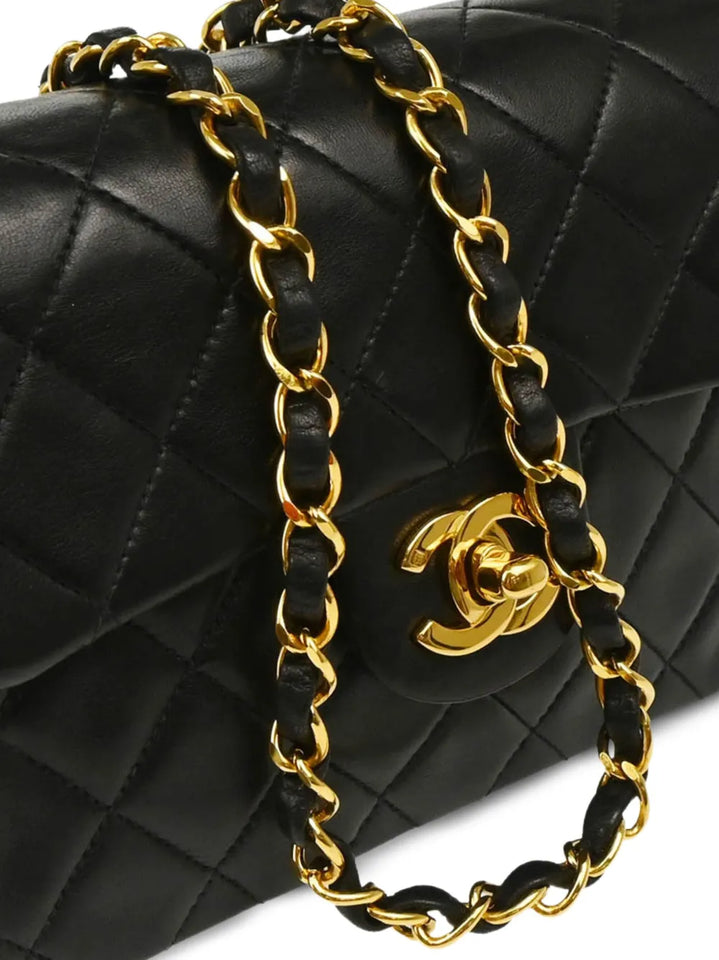 Chanel Pre Owned 1997 Mini Square Classic Flap Shoulder Bag — Same as shown — Size One Size — Back View