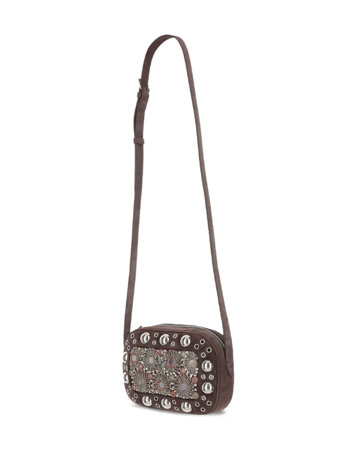 Valentino Garavani Nellcote Mirror Embellished Stud Detailed Shoulder Bag — Same as shown — Size One Size — Back View