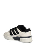 adidas Three-Stripes Leather Trainers — Off-White — Size US M 9.5 - US W 11 — Back View
