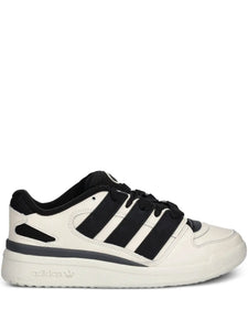 adidas Three-Stripes Leather Trainers — Off-White — Size US M 9.5 - US W 11 — Front View