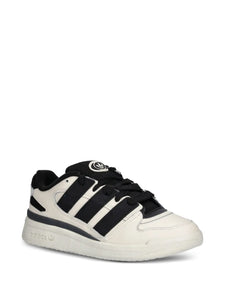 adidas Three-Stripes Leather Trainers — Off-White — Size US M 9.5 - US W 11 — Detail View