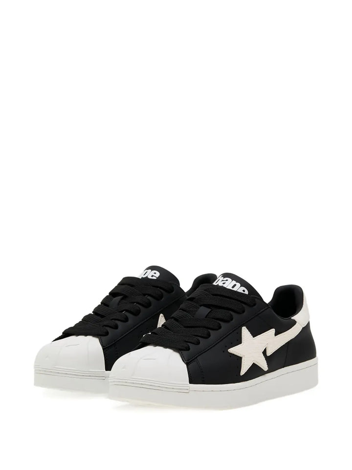 A Bathing Ape?Star Lightning Bolt Sneakers — Black — Size US M 3.5 - US W 5 — Side View