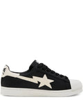 A Bathing Ape?Star Lightning Bolt Sneakers — Black — Size US M 3.5 - US W 5 — Front View