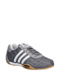 adidas Adiracer Lo Quilted 3-Stripe Sneakers — Grey — Size US M 4.5 - US W 6 — Side View