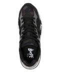 A Bathing Ape?Star-Embellished Trainers — Black — Size US M 3.5 - US W 5 — Top View