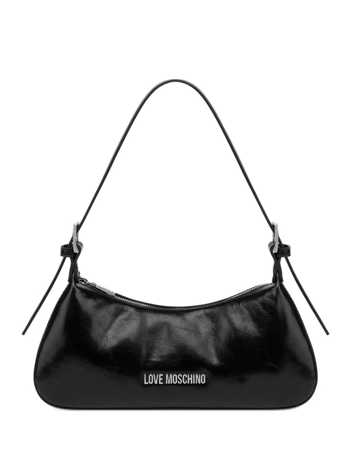 Love Moschino Logo Plaque Zip Fastening Shoulder Bag — Same as shown — Size One Size — Front View