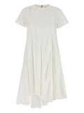 Sacai Pleated Panel Dress — White — Size S — Front View
