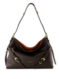 Givenchy Medium Voyou Buckle Fastening Calfskin Shoulder Bag — Same as shown — Size One Size — Front View