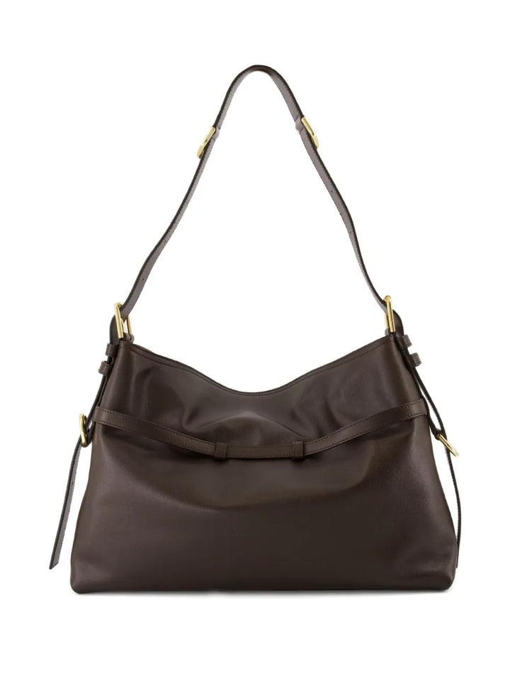 Givenchy Medium Voyou Buckle Fastening Calfskin Shoulder Bag — Same as shown — Size One Size — Side View
