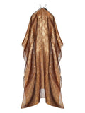 Taller Marmo Metallic Tassel Dress — Gold — Size XS — Front View