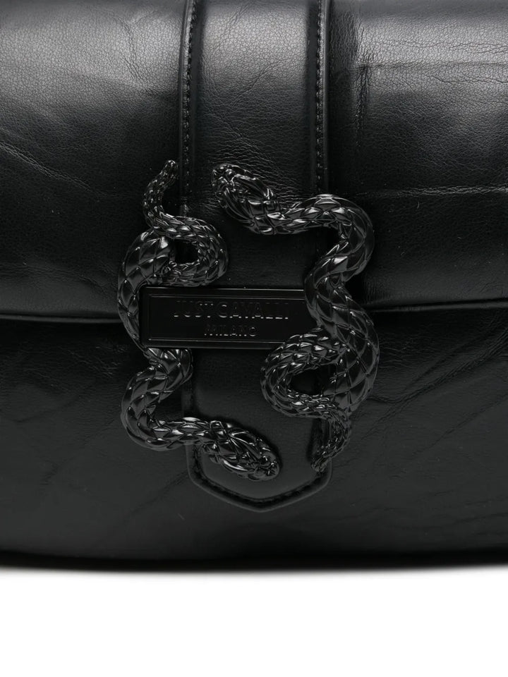 Just Cavalli Snake Buckle Shoulder Bag — Same as shown — Size One Size — Top View