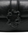 Just Cavalli Snake Buckle Shoulder Bag — Same as shown — Size One Size — Top View