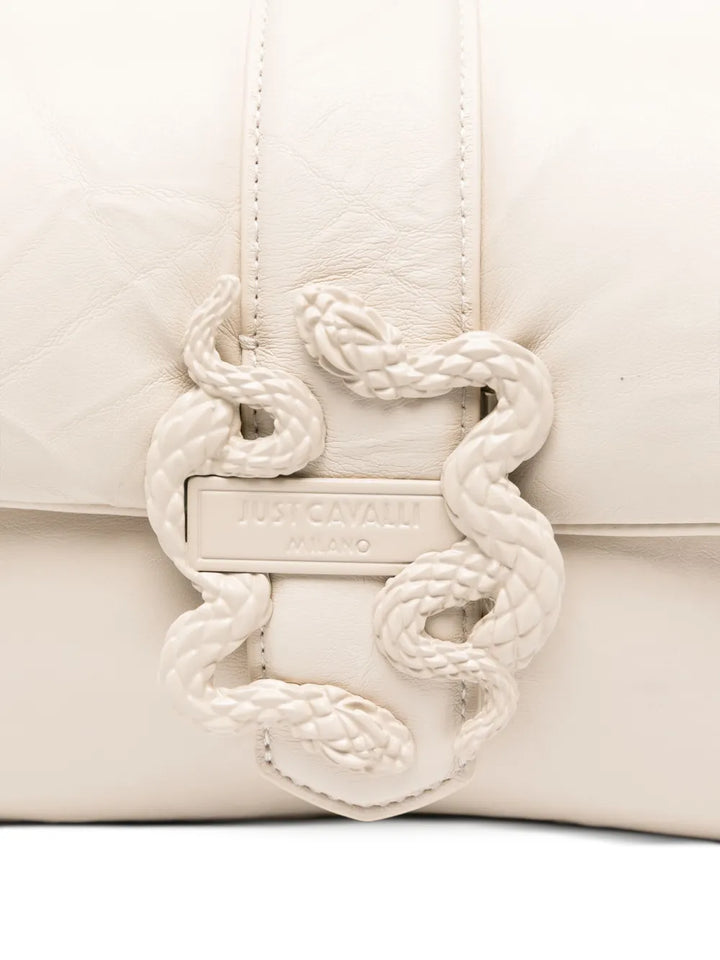 Just Cavalli Snake Buckle Shoulder Bag — Same as shown — Size One Size — Top View