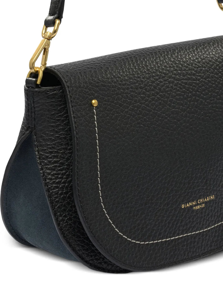 Gianni Chiarini Brooke Pebble Leather Curved Shoulder Bag — Same as shown — Size One Size — Top View