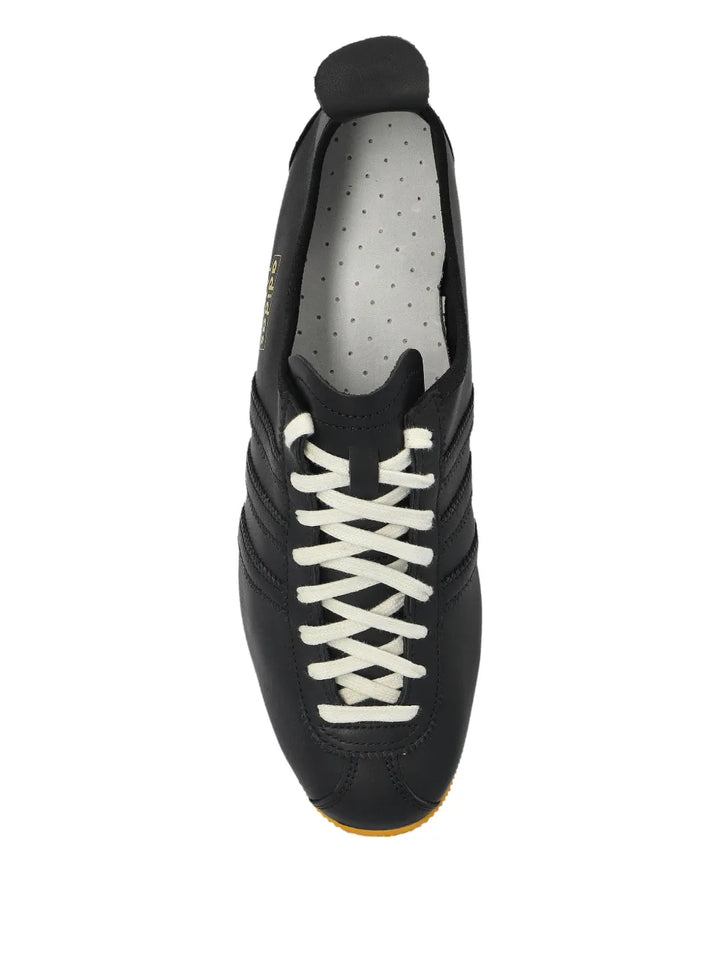 adidas Japan Leather Sneakers — Black — Size US M 10 - US W 11.5 — Back View
