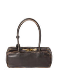 Miu Miu Beau Logo Embossed Tote Bag — Same as shown — Size One Size — Back View