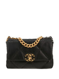 Chanel Pre Owned 19 Quilted Leather Shoulder Bag — Same as shown — Size One Size — Front View