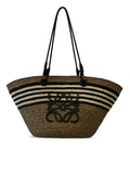 Loewe Striped Anagram Basket Bag — Same as shown — Size One Size — Side View