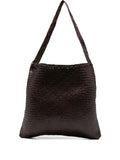 Dragon Diffusion Woven Leather Shoulder Bag — Same as shown — Size One Size — Front View