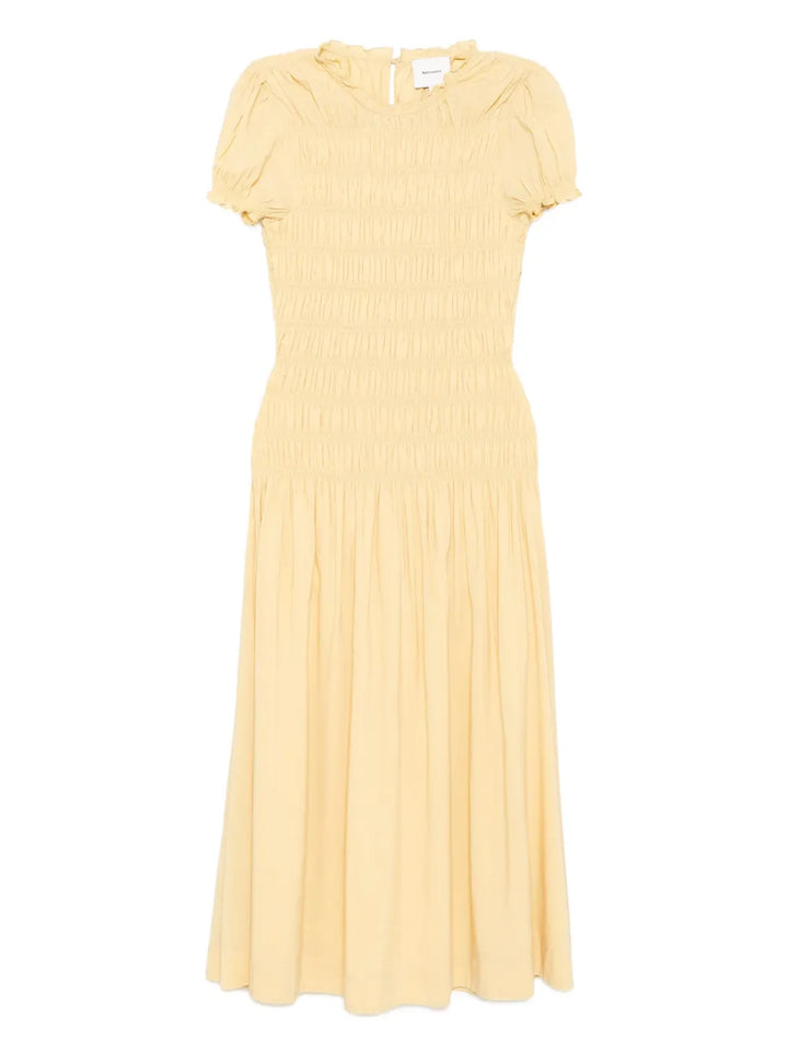 Reformation Kiria Dress — Yellow — Size XS — Front View