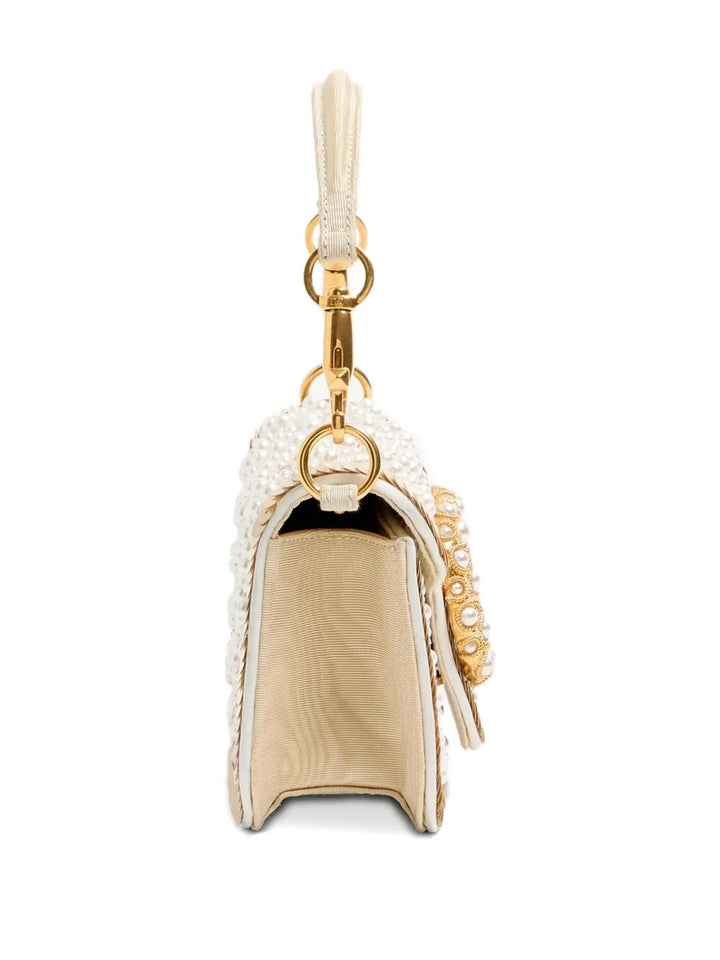 Valentino Garavani Small Loco Embroidered Jewel Logo Shoulder Bag — Same as shown — Size One Size — Detail View