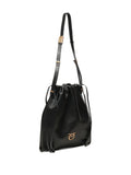 Pinko Drawstring Leather Shoulder Bag — Same as shown — Size One Size — Back View