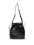 Pinko Drawstring Leather Shoulder Bag — Same as shown — Size One Size — Side View