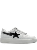 A Bathing Ape?Star-Patch Sneakers — White — Size US M 4.5 - US W 6 — Front View