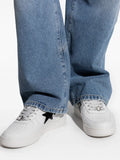 A Bathing Ape?Star-Patch Sneakers — White — Size US M 4.5 - US W 6 — Top View