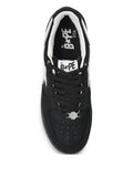 A Bathing Ape?Sk8 Sta 3 Star-Embellished Leather Sneakers — Black — Size US M 3.5 - US W 5 — Back View