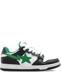 A Bathing Ape?Star-Patch Sneakers — Black — Size US M 10 - US W 11.5 — Front View