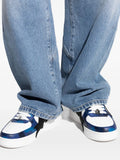 A Bathing Ape?Star-Patch Sneakers — Blue — Size US M 3.5 - US W 5 — Top View