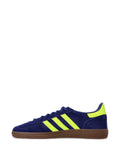 adidas Handball Spezial Three-Stripe Suede Sneakers — Blue — Size US M 9 - US W 10.5 — Top View
