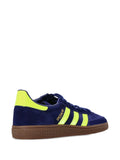adidas Handball Spezial Three-Stripe Suede Sneakers — Blue — Size US M 9 - US W 10.5 — Back View