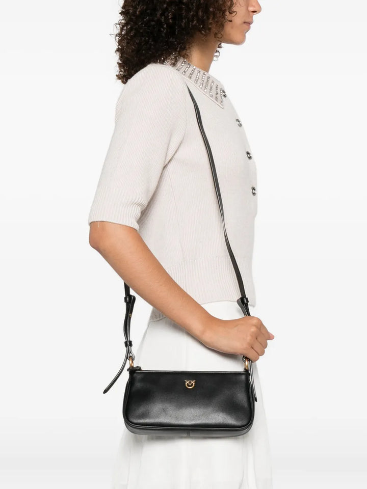 Pinko Rectangle Leather Shoulder Bag — Same as shown — Size One Size — Side View