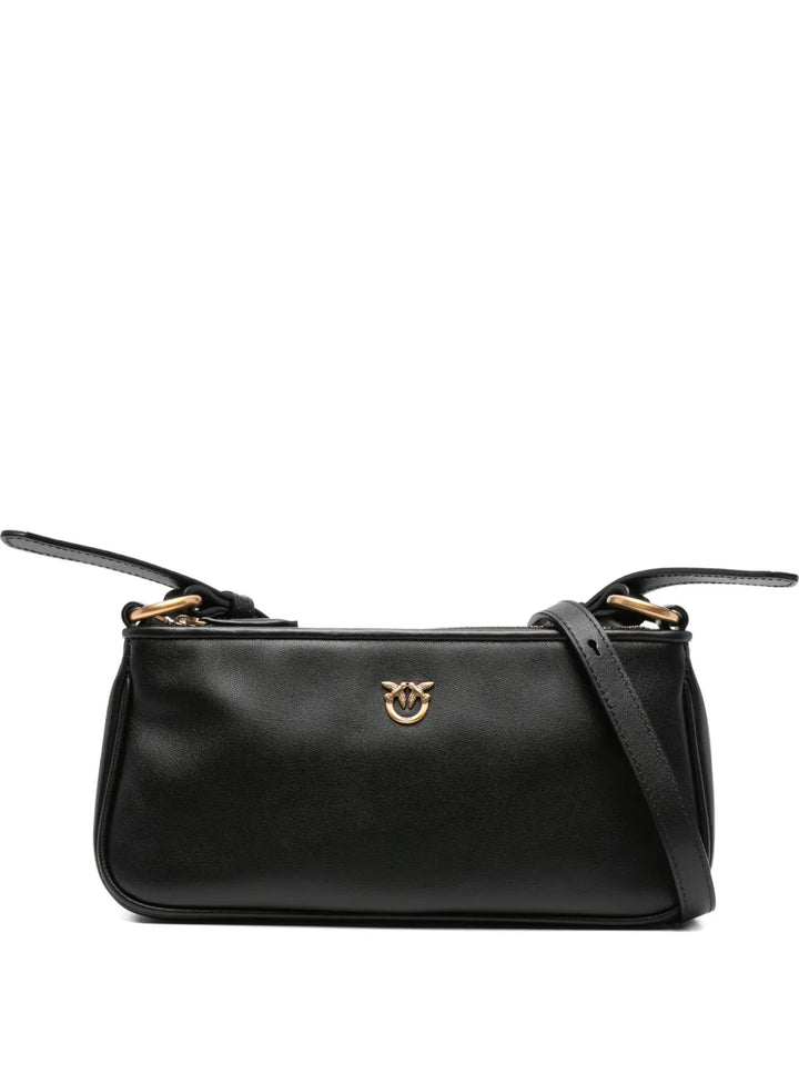 Pinko Rectangle Leather Shoulder Bag — Same as shown — Size One Size — Front View