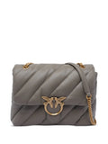 Pinko Quilted Bird Embellished Shoulder Bag — Same as shown — Size One Size — Front View