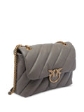 Pinko Quilted Bird Embellished Shoulder Bag — Same as shown — Size One Size — Back View