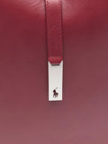Polo Ralph Lauren Logo Clasp Leather Shoulder Bag — Same as shown — Size One Size — Top View
