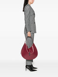 Polo Ralph Lauren Logo Clasp Leather Shoulder Bag — Same as shown — Size One Size — Side View