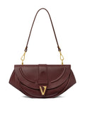 Versace Medium Virtus Leather Shoulder Bag — Same as shown — Size One Size — Front View