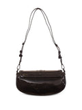 Just Cavalli Curved Flap Logo Plaque Shoulder Bag — Same as shown — Size One Size — Side View
