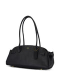 Coach Logo Detail Leather Shoulder Bag — Same as shown — Size One Size — Back View